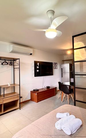 Studio à venda com 33m², 1 quarto e sem vaga