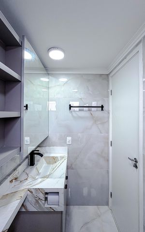 Studio para alugar com 33m², 1 quarto e sem vaga Studio para alugar com 33m², 1 quarto e sem vagaBanheiro
