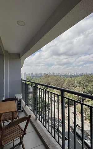 Studio para alugar com 33m², 1 quarto e sem vaga Studio para alugar com 33m², 1 quarto e sem vagaSacada