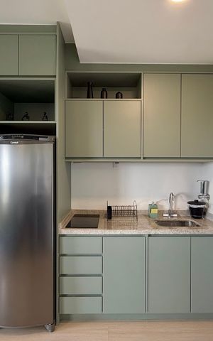 Studio para alugar com 33m², 1 quarto e sem vaga Studio para alugar com 33m², 1 quarto e sem vagaCozinha