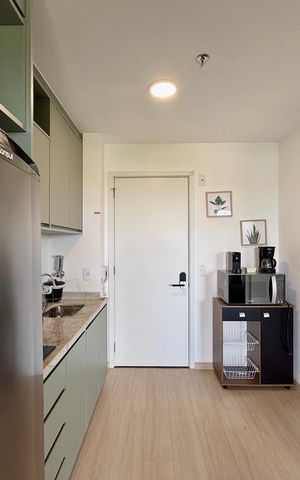 Studio para alugar com 33m², 1 quarto e sem vaga Studio para alugar com 33m², 1 quarto e sem vagaCozinha