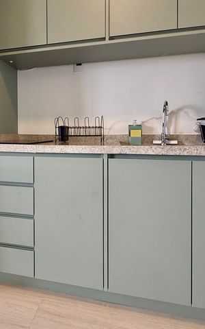 Studio para alugar com 33m², 1 quarto e sem vaga Studio para alugar com 33m², 1 quarto e sem vagaCozinha