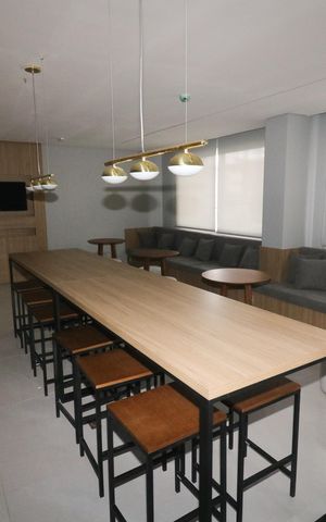 Studio para alugar com 27m², 1 quarto e 1 vaga Studio para alugar com 27m², 1 quarto e 1 vagaÁrea comum - Espaço Gourmet