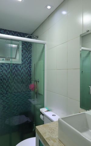 Apartamento à venda com 73m², 2 quartos e 1 vagaBanheiro Social