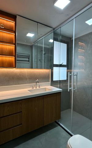 Apartamento para alugar com 123m², 3 quartos e 2 vagasBanheiro da Suíte 2