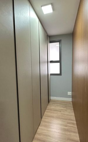 Apartamento para alugar com 123m², 3 quartos e 2 vagasCloset da suíte 2