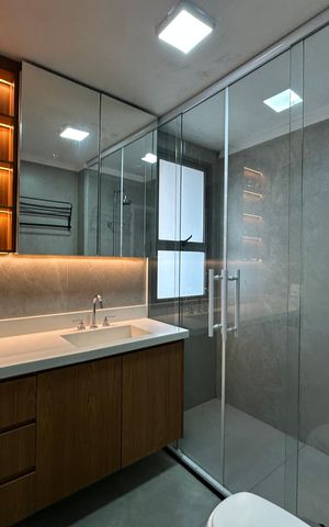 Apartamento para alugar com 123m², 3 quartos e 2 vagasBanheiro da Suíte 2