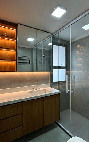 Apartamento para alugar com 123m², 3 quartos e 2 vagasBanheiro da Suíte 2