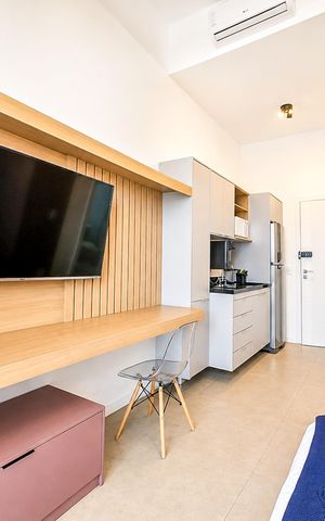 Studio para alugar com 25m², 1 quarto e sem vaga Studio para alugar com 25m², 1 quarto e sem vagaStudio