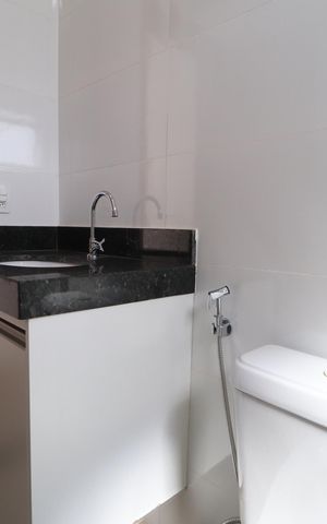Apartamento para alugar com 56m², 2 quartos e 1 vagaBanheiro do Quarto 1 e Social