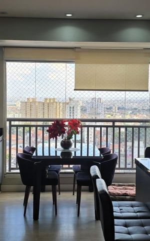 Apartamento à venda com 63m², 2 quartos e 1 vaga Apartamento à venda com 63m², 2 quartos e 1 vagaSala Cozinha e Varanda integrada