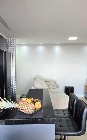 Apartamento à venda com 63m², 2 quartos e 1 vaga Apartamento à venda com 63m², 2 quartos e 1 vagaSala Cozinha e Varanda integrada