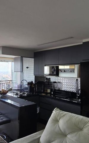 Apartamento à venda com 63m², 2 quartos e 1 vaga Apartamento à venda com 63m², 2 quartos e 1 vagaSala Cozinha e Varanda integrada