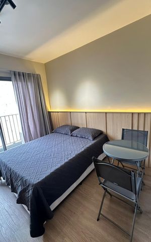 Studio para alugar com 25m², 1 quarto e sem vagaQuarto