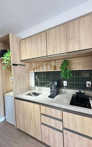 Studio para alugar com 25m², 1 quarto e sem vagaCozinha