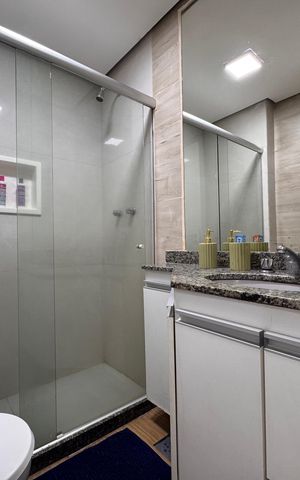 Apartamento à venda com 80m², 3 quartos e 1 vaga Apartamento à venda com 80m², 3 quartos e 1 vagaBanheiro Social