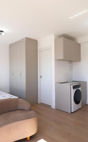 Apartamento para alugar com 27m², 1 quarto e sem vagaQuarto/Cozinha/Área de serviço 