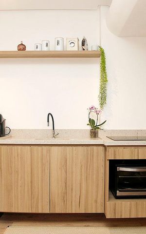 Studio à venda com 42m², 1 quarto e sem vagaStudio - Cozinha