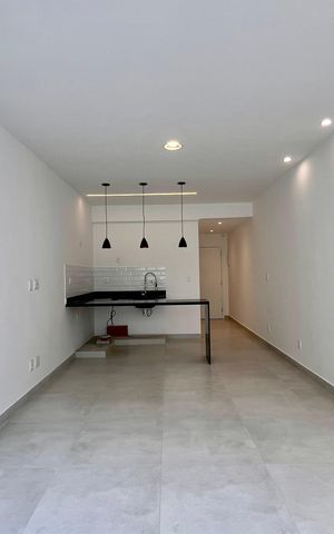 Studio à venda com 38m², 1 quarto e sem vaga