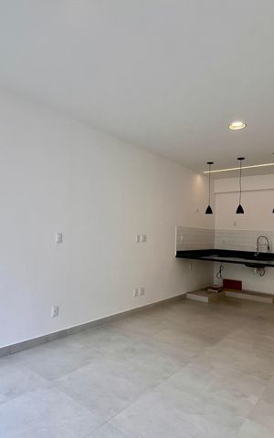 Studio à venda com 38m², 1 quarto e sem vaga