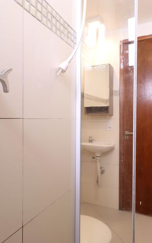 Casa para alugar com 67m², 2 quartos e sem vagaBanheiro da Suíte