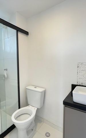 Apartamento para alugar com 37m², 1 quarto e sem vaga Apartamento para alugar com 37m², 1 quarto e sem vagaBanheiro