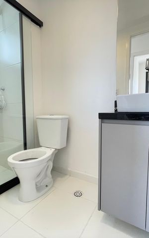 Apartamento para alugar com 34m², 1 quarto e sem vaga Apartamento para alugar com 34m², 1 quarto e sem vagaBanheiro