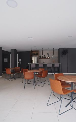 Apartamento para alugar com 42m², 2 quartos e 1 vagaÁrea comum - Salão de festas