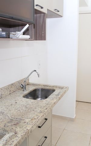 Apartamento para alugar com 60m², 2 quartos e 1 vagaCozinha americana