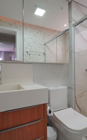 Apartamento para alugar com 84m², 2 quartos e 1 vagaBanheiro Social