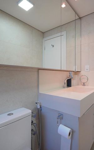 Apartamento para alugar com 84m², 2 quartos e 1 vagaBanheiro da Suíte 