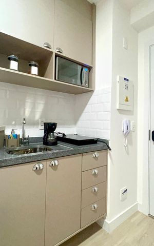 Studio para alugar com 27m², 1 quarto e sem vaga Studio para alugar com 27m², 1 quarto e sem vagaCozinha