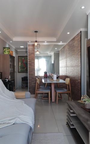 Apartamento à venda com 62m², 3 quartos e 2 vagasSala