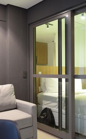 Studio à venda com 27m², 1 quarto e sem vagaVaranda