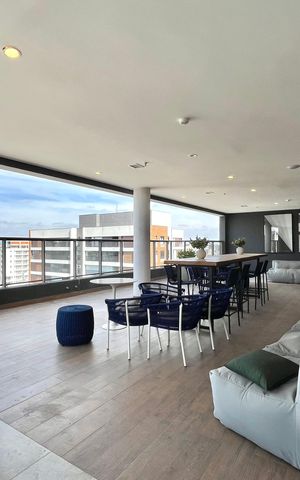 Apartamento para alugar com 50m², 1 quarto e 1 vaga Apartamento para alugar com 50m², 1 quarto e 1 vagaÁrea comum - Churrasqueira 1