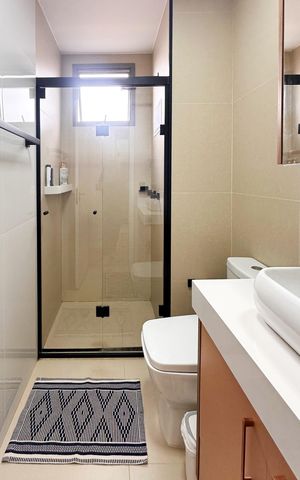 Apartamento à venda com 76m², 3 quartos e 1 vaga Apartamento à venda com 76m², 3 quartos e 1 vagaBanheiro da Suíte