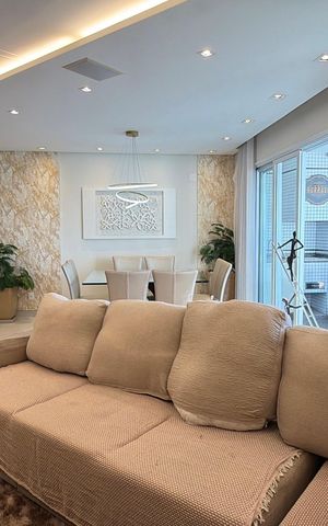 Apartamento à venda com 131m², 3 quartos e 3 vagas Apartamento à venda com 131m², 3 quartos e 3 vagasSala