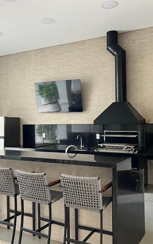Apartamento para alugar com 160m², 3 quartos e 2 vagas Apartamento para alugar com 160m², 3 quartos e 2 vagasÁrea comum - Churrasqueira