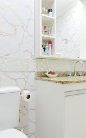 Apartamento à venda com 114m², 3 quartos e 2 vagasBanheiro da Suíte 