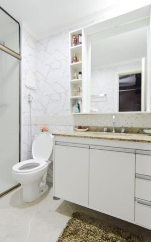 Apartamento à venda com 114m², 3 quartos e 2 vagasBanheiro da Suíte 