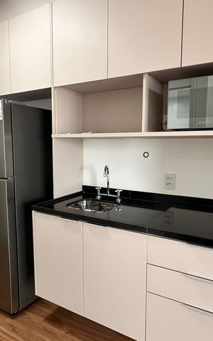 Apartamento para alugar com 28m², 1 quarto e sem vaga