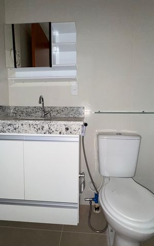 Apartamento para alugar com 46m², 1 quarto e 1 vaga Apartamento para alugar com 46m², 1 quarto e 1 vagaBanheiro Social