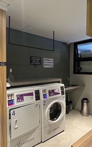 Studio para alugar com 34m², 1 quarto e sem vaga Studio para alugar com 34m², 1 quarto e sem vagaLavanderia