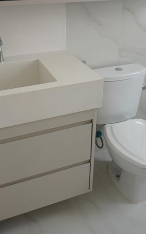 Apartamento para alugar com 107m², 3 quartos e 2 vagasBanheiro da Suíte 3