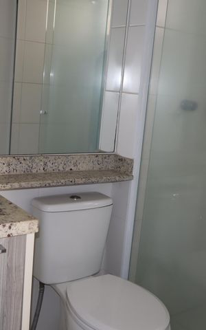 Apartamento à venda com 77m², 2 quartos e 1 vagaBanheiro quarto 2