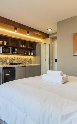 Studio para alugar com 26m², 1 quarto e sem vaga Studio para alugar com 26m², 1 quarto e sem vagaSala