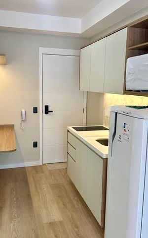 Studio para alugar com 26m², 1 quarto e sem vaga Studio para alugar com 26m², 1 quarto e sem vagaCozinha