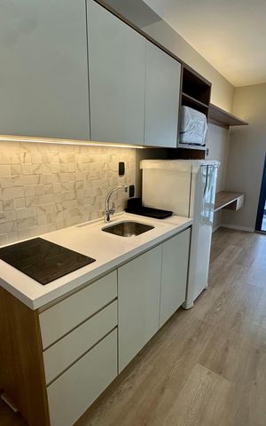 Studio para alugar com 26m², 1 quarto e sem vaga Studio para alugar com 26m², 1 quarto e sem vagaCozinha