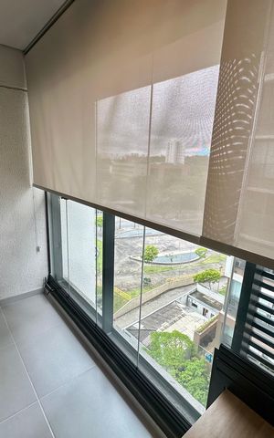 Studio para alugar com 26m², 1 quarto e sem vaga Studio para alugar com 26m², 1 quarto e sem vagaVaranda