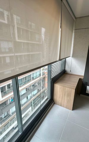 Studio para alugar com 26m², 1 quarto e sem vaga Studio para alugar com 26m², 1 quarto e sem vagaVaranda
